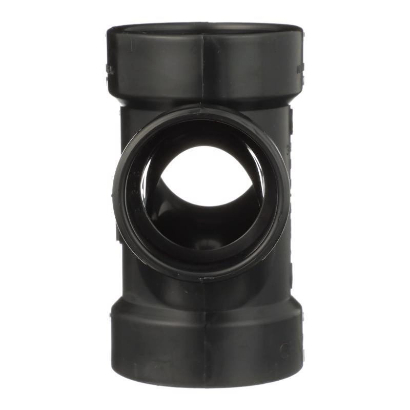 Charlotte Pipe 2 in. Hub X 2 in. D Hub ABS Sanitary Tee