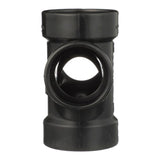 Charlotte Pipe 2 in. Hub X 2 in. D Hub ABS Sanitary Tee