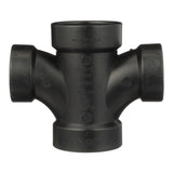 Charlotte Pipe 2 in. Hub X 2 in. D Hub ABS Sanitary Tee