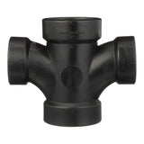 Charlotte Pipe 2 in. Hub X 2 in. D Hub ABS Sanitary Tee