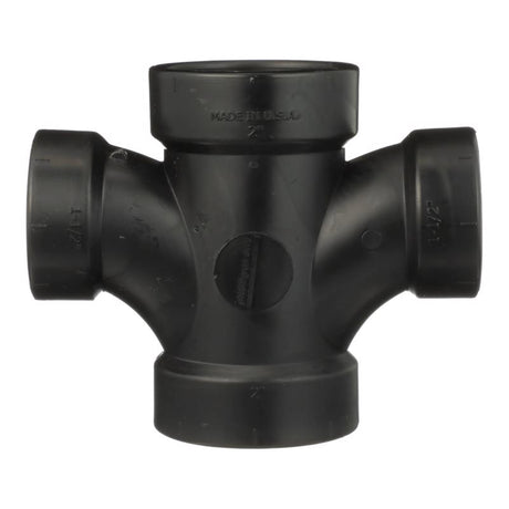 Charlotte Pipe 2 in. Hub X 2 in. D Hub ABS Sanitary Tee