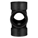Charlotte Pipe 3 in. Hub X 3 in. D Hub ABS Sanitary Tee