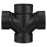 Charlotte Pipe 3 in. Hub X 3 in. D Hub ABS Sanitary Tee