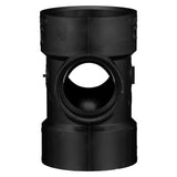 Charlotte Pipe 3 in. Hub X 3 in. D Hub ABS Sanitary Tee