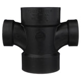 Charlotte Pipe 3 in. Hub X 3 in. D Hub ABS Sanitary Tee