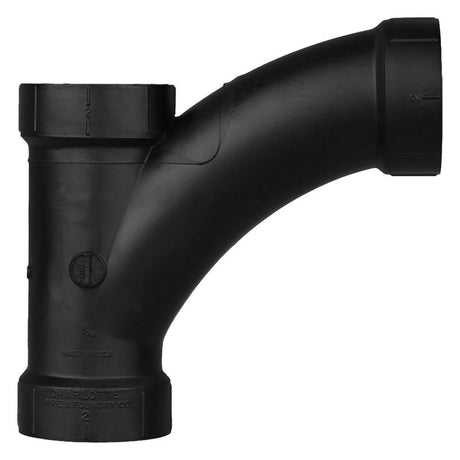 Charlotte Pipe 2 in. Hub X 2 in. D Hub ABS Wye