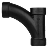 Charlotte Pipe 3 in. Hub X 3 in. D Hub ABS Long Turn Tee Wye