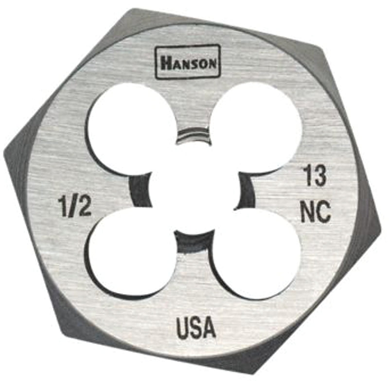 Irwin Hanson 9445 Machine Screw Die, 1/2-20 Thread, UNF Thread, Right Hand Thread, HCS