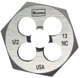 Irwin Hanson 9445 Machine Screw Die, 1/2-20 Thread, UNF Thread, Right Hand Thread, HCS