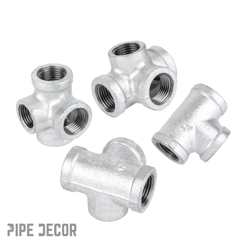 STZ Industries 3/4 in. FIP each X 3/4 in. D FIP 3/4 in. D FIP Galvanized Malleable Iron Side Out Tee