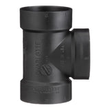 Charlotte Pipe 2 in. Hub X 2 in. D Hub ABS Flush Cleanout Tee
