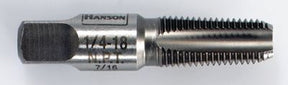 Irwin Hanson 1904P Pipe Tap, 3/8-18 Thread, NPT Thread, Taper Point, 4-Flute, HCS