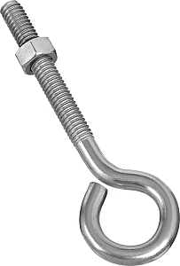 National Hardware N221-622 Eye Bolt, 5/16-18 Thread, Coarse Thread, 2-1/4 in L Thread, 3/4 in ID Dia Eye