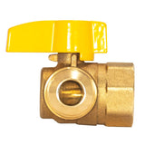 Eastman Magne Flo 5/8 in. Brass Push Fit Ball Valve T-Handle For Gas