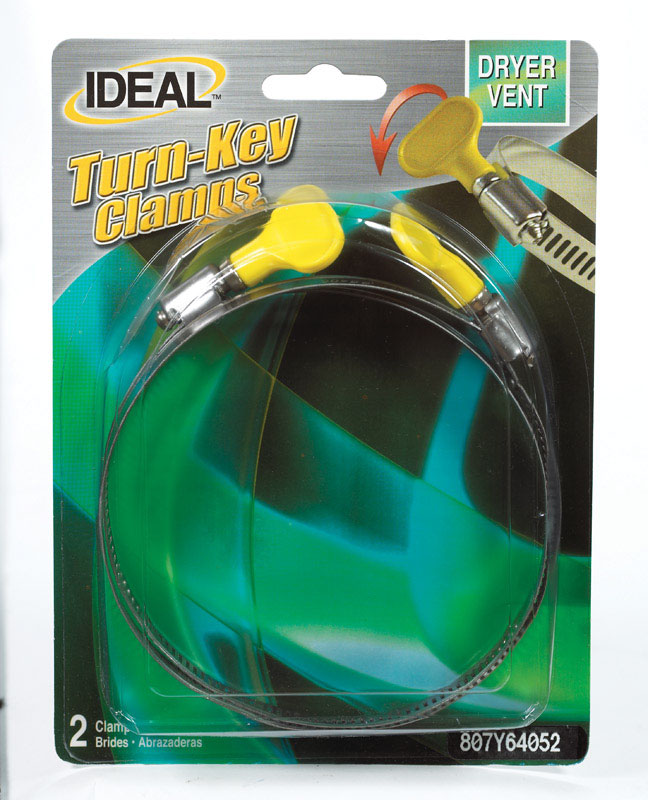 Ideal Tridon 2-1/2 in. 4-1/2 in. 64 Hose Clamp Stainless Steel Turn Key, Pack of 10