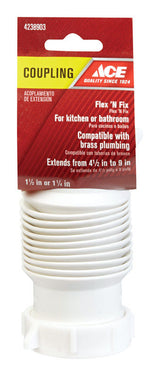 Ace 1 1/2 Or 1 1/4 in. D PVC Coupling