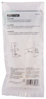 ProSource H20-Z020-PS Heavy-Duty Rigid Door Stop, 3-1/8 in Dia Base, 3-1/8 in Projection, Die-Cast Zinc & Plastic