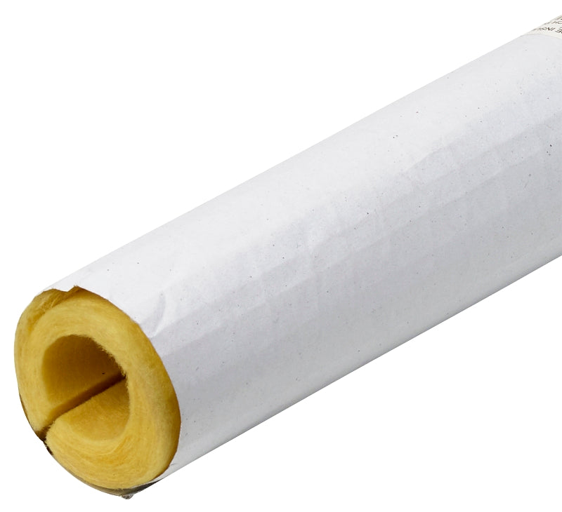 Frost King F11X Tubular Pipe Cover, 3 ft L, Fiberglass, White, 3/4 in Pipe