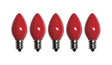 Santas Forest 25782 LED Filament Retro Replacement Bulb, Opaque, C7, Red
