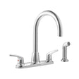American Standard Colony Pro Series 7074551.002 Side Spray Kitchen Faucet, 1.5 gpm, 2-Faucet Handle, 4-Faucet Hole