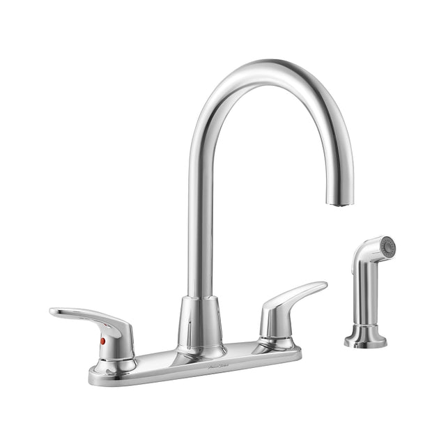 American Standard Colony Pro Series 7074551.002 Side Spray Kitchen Faucet, 1.5 gpm, 2-Faucet Handle, 4-Faucet Hole