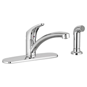 American Standard Colony Pro Series 7074040.002 Kitchen Faucet, 1.5 gpm, 1-Faucet Handle, 4-Faucet Hole, Brass