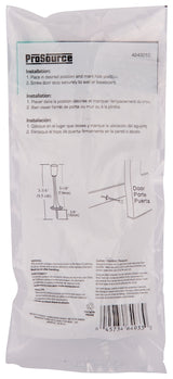 ProSource H20-Z028-PS Heavy-Duty Rigid Door Stop, 3-1/8 in Dia Base, 3-1/8 in Projection, Die-Cast Zinc & Plastic, White