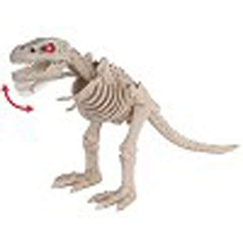 Seasons Crazy Bones Red 2 ct 16 in. Prelit T Rex Dinosaur Halloween Decor