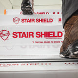 Surface Shields PLS SS 34 Stair Shield, 34 in L, 21 in W, 0.1 mm Thick, Polypropylene, White, Pack of 24