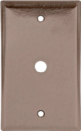 Eaton Wiring Devices 2128 2128B-BOX Wallplate, 4-1/2 in L, 2-3/4 in W, 1 -Gang, Thermoset, Brown, High-Gloss, Pack of 25