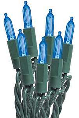 Sylvania 27554 Mini String Lights, 50-Lamp, C6, Blue, 20,000 hrs Average Life, 11 ft L