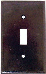 Eaton Wiring Devices 2134B-BOX Wallplate, Standard-Size, 4-1/2 in L, 2-3/4 in W, 1-Gang, Thermoset, Brown, High-Gloss, Pack of 25