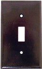 Eaton Wiring Devices 2134B-BOX Wallplate, Standard-Size, 4-1/2 in L, 2-3/4 in W, 1-Gang, Thermoset, Brown, High-Gloss, Pack of 25