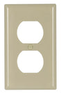 Eaton Wiring Devices 2132V-BOX Series Receptacle Wallplate, Duplex, Standard-Size, 4-1/2 in L, 2-3/4 in W, Pack of 25