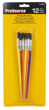 ProSource A 90180 Artist Brush Set, Plastic Handle