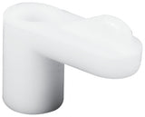 Make-2-Fit PL 7775 Window Screen Clip with Screw, 7/16 in D Dimensions, Plastic, White, 12/PK