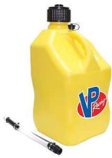 VP Racing 3556 Motorsport Container, 5 gal Capacity, Polyethylene, Yellow