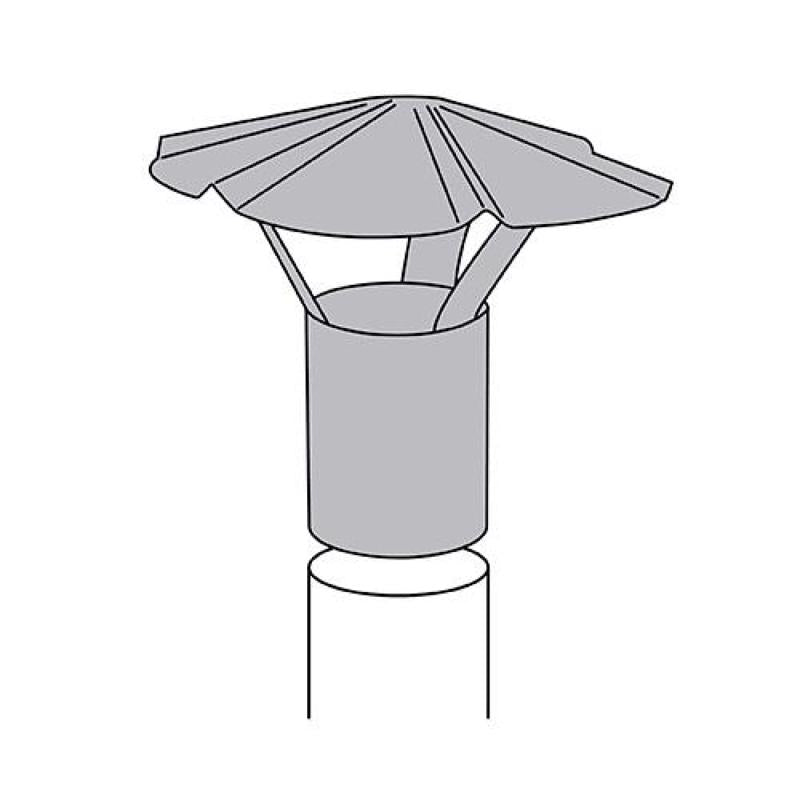 Imperial 9 in. Galvanized Steel Chimney Cap, Pack of 2