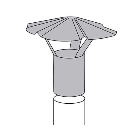 Imperial 9 in. Galvanized Steel Chimney Cap, Pack of 2