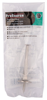 ProSource H20-Z023-PS Heavy-Duty Rigid Door Stop, 3-1/8 in Dia Base, 3-1/8 in Projection, Die-Cast Zinc & Plastic