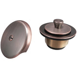 Keeney Lift N Turn Bath Drain Trim Kit Metal