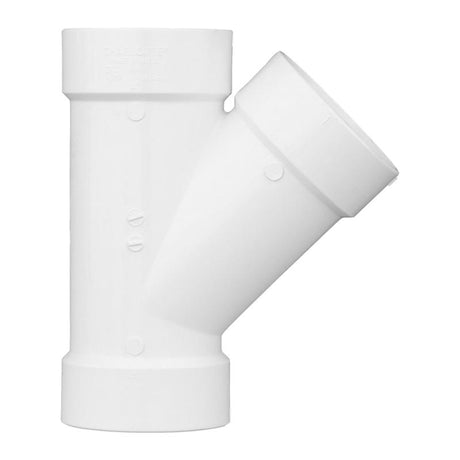 Charlotte Pipe Schedule 30 3 in. Hub X 3 in. D Hub PVC Wye 1 pk