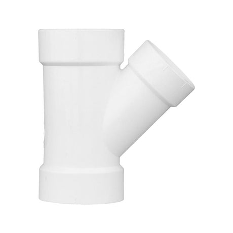 Charlotte Pipe Schedule 30 3 in. Hub X 3 in. D Hub PVC Reducing Wye 1 pk