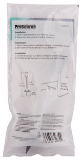 ProSource H20-Z029-PS Heavy-Duty Rigid Door Stop, 3-1/8 in Dia Base, 3-1/8 in Projection, Die-Cast Zinc & Plastic