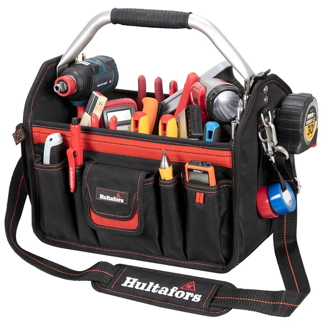 Hultafors HT5587 Open Top Tool Carrier, 14 in D, 32-Pocket, Polyester