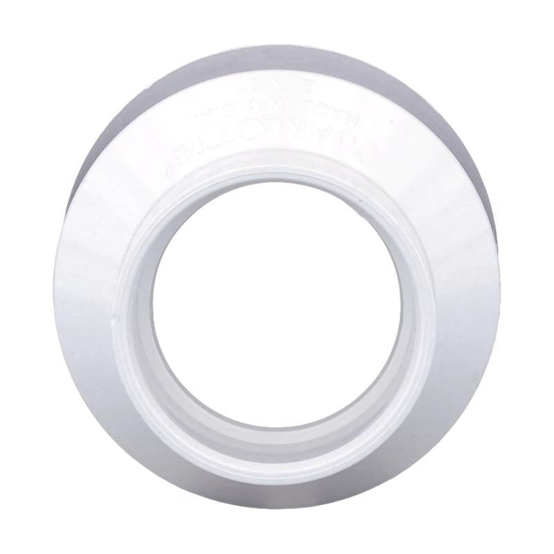 Charlotte Pipe Schedule 40 2 in. Hub X 3 in. D Hub PVC Reducing Coupling 1 pk