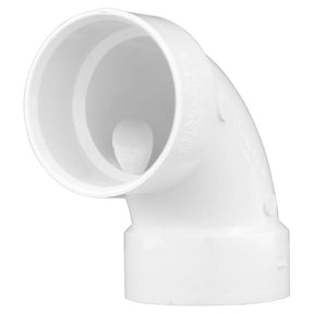 Charlotte Pipe Schedule 40 3 in. Hub X 3 in. D Hub PVC Elbow 1 pk