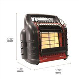 Mr. Heater Big Buddy 18000 Btu/h 450 sq ft Radiant Propane Portable Heater