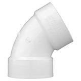 Charlotte Pipe Schedule 40 3 in. Hub X 3 in. D Hub PVC Elbow 1 pk