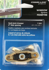 Prime-Line F2600 Sash Lock, Solid Brass, Polished Brass